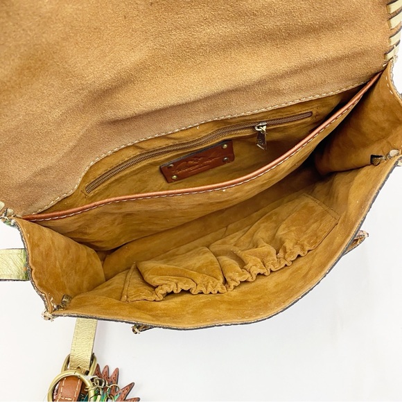 Patricia Nash Beaumont Leather Crossbody Bag Tropicana Summer Festival Tropical - Picture 14 of 16